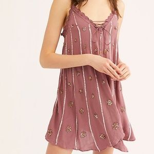 Free People Double Take Embellished Slip